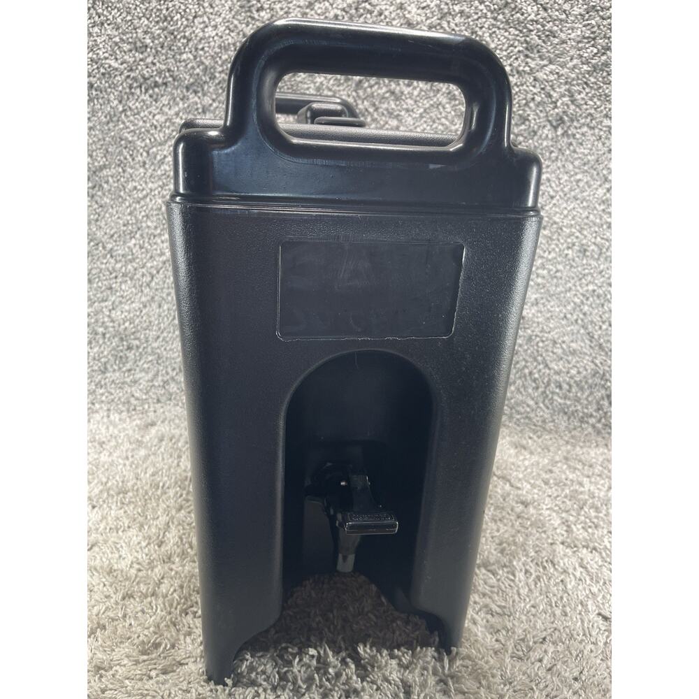 Cambro 250LCD 2 1/2 gal Camtainer Hot Cold Beverage Dispenser Black